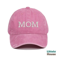 Pregnancy Announcement Mom & Dad Caps A055 | Adult | Black Pink