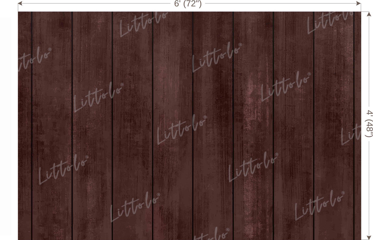 LB1561 Wooden Brown Plank Backdrop