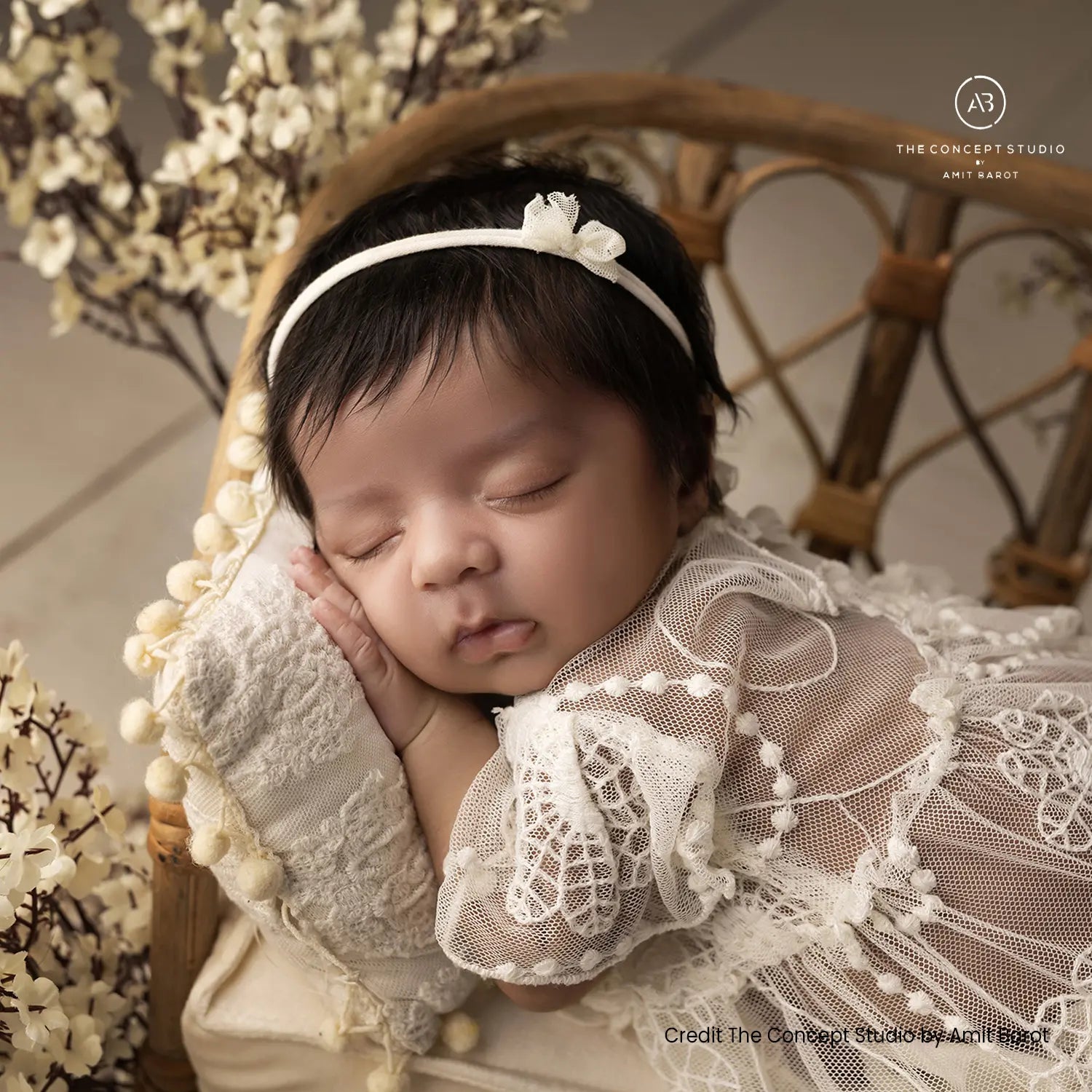 Baby Girl Knit Lace Frock with Lace Bonnet SR004 | Set of 2 | NB | Green