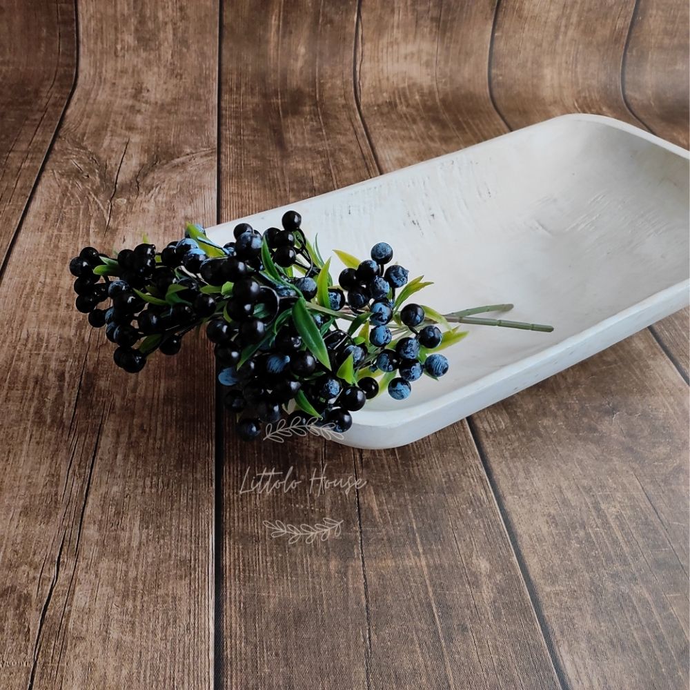 Artificial Berries Set of 2 | Blueberry