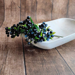 Artificial Berries Set of 2 | Blueberry