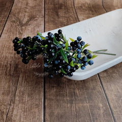 Artificial Berries Set of 2 | Blueberry