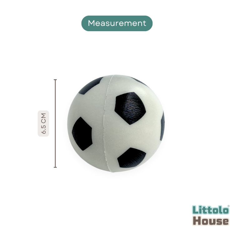 Artificial Foot Ball Set of 2 D038 | Decorative Add-ons | White Black