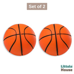 Artificial Basket Ball Set of 2 D037 | Decorative Add-ons | Orange