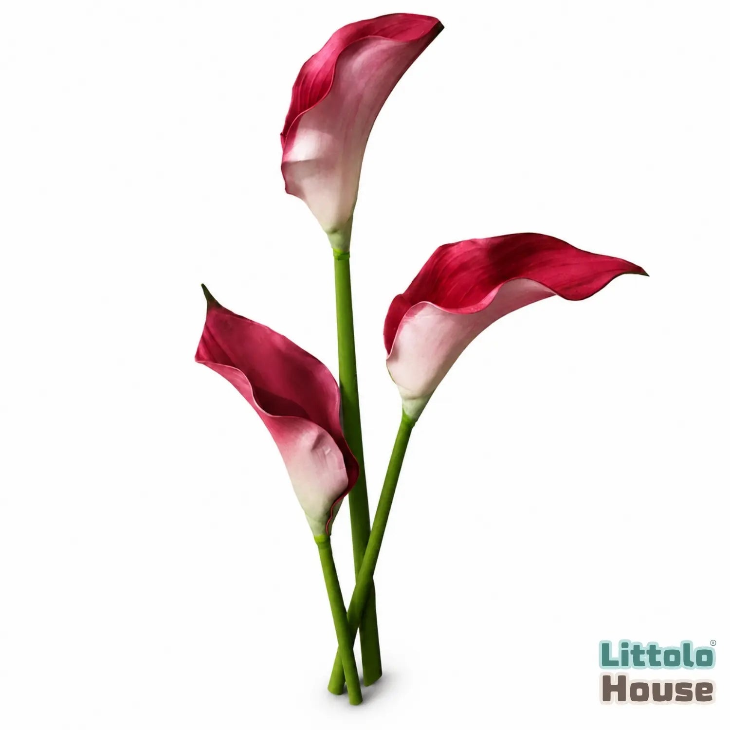 Artificial  Calla Lily Flower Stick  F097 | Pack of 2 | Burgundy