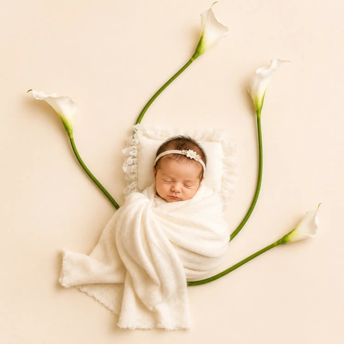 Artificial  Calla Lily Flower Stick F097 | Pack of 2 | White