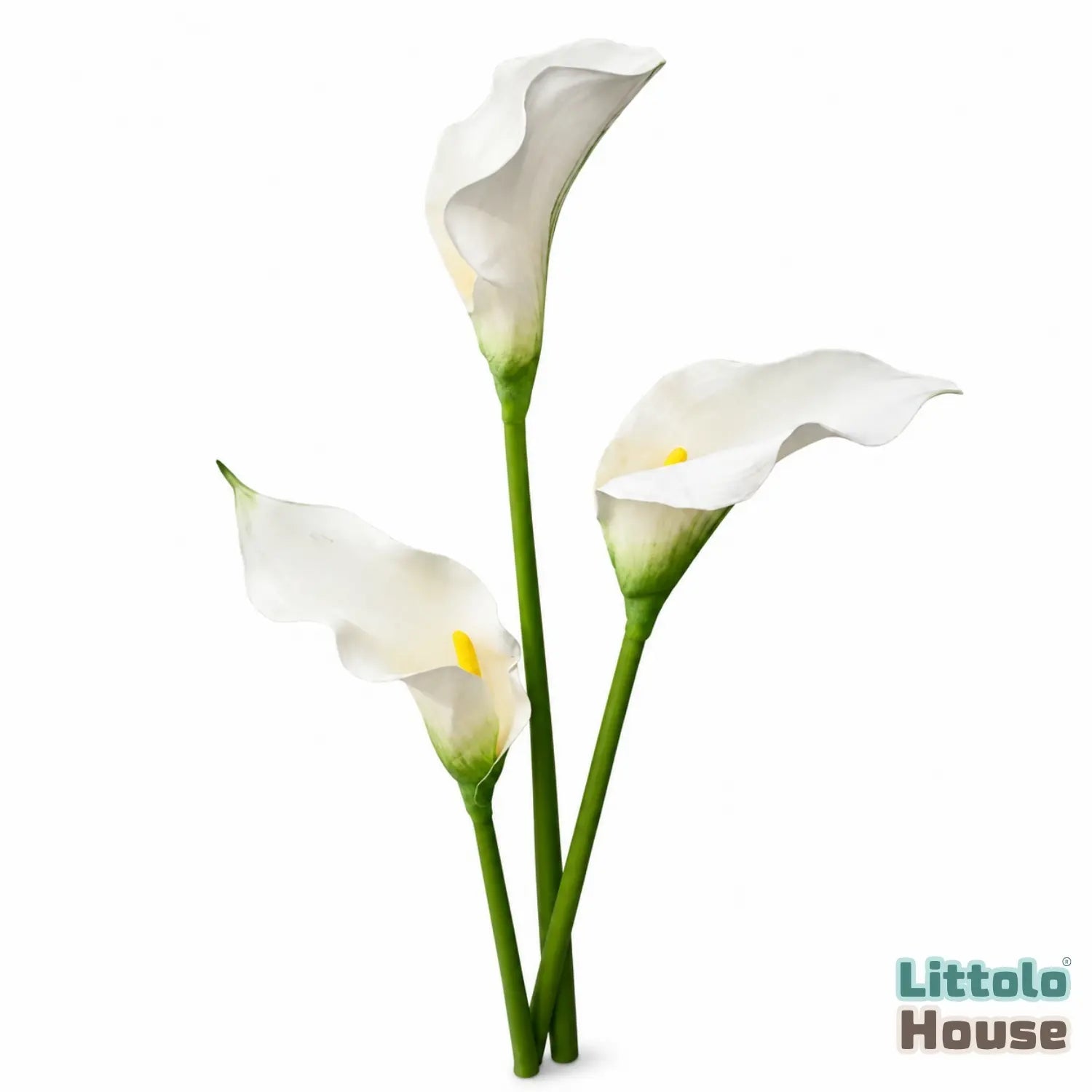 Artificial  Calla Lily Flower Stick F097 | Pack of 2 | White