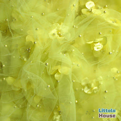 Attached Flower Net Wrap | Light Yellow