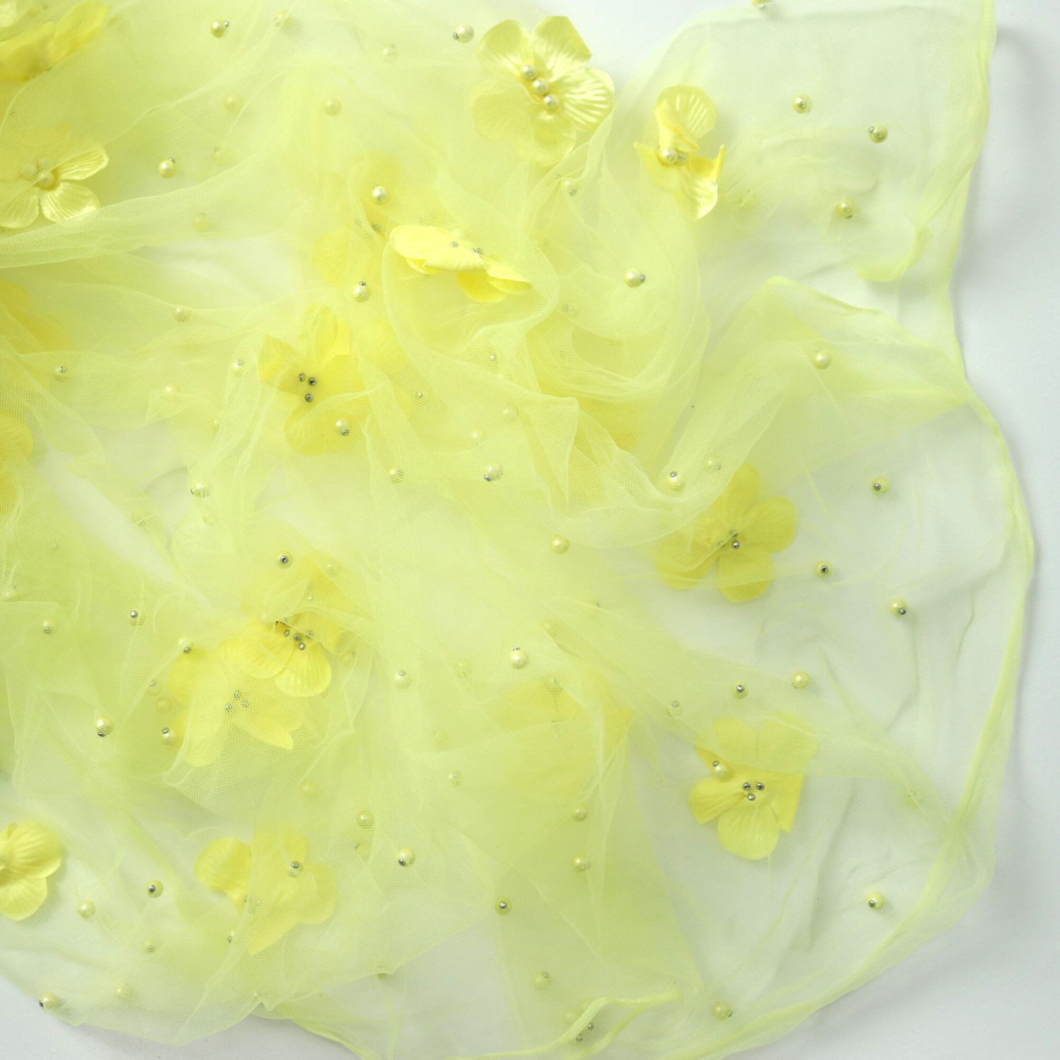 Attached Flower Net Wrap | Light Yellow