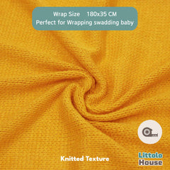 Baby Knitted Wrap Style 2 W035 | Mustard