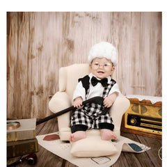 Baby Boy Cosplay Grandpa Outfit Set of 7 O100 | 6M | Black White