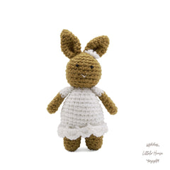 Baby Crochet Bunny  | NB | White