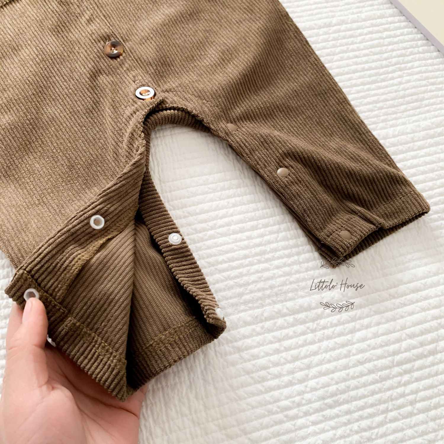 Baby Full Sleeves Romper Outfit O047 | 30M | Brown