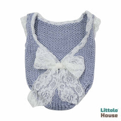 Baby Girl Crochet Rompers Outfit | NB | Baby Blue