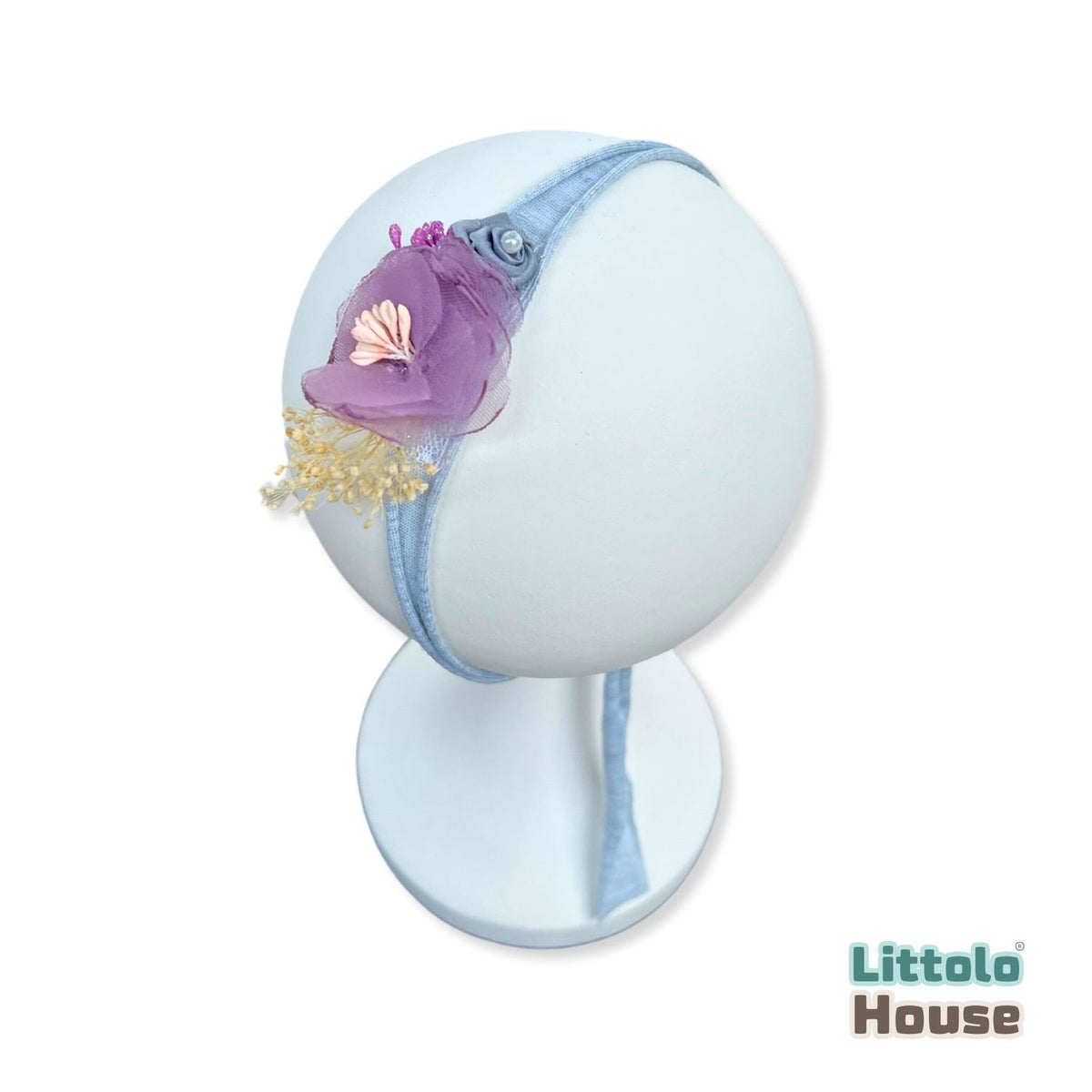 Baby Girl Flower Hairband H015 | 1Y | Light Purple