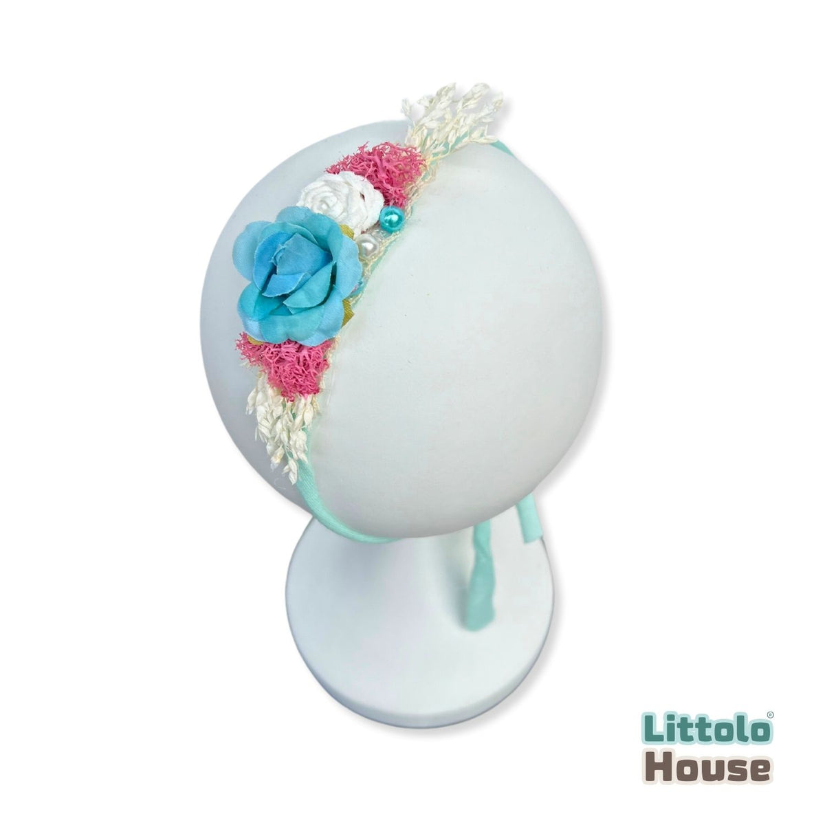 Baby Girl Flower Hairband H018 | 1Y | Sky