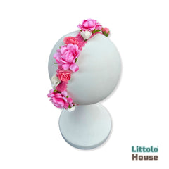 Baby Girl Flower Hairband H027 | 1Y | Pink