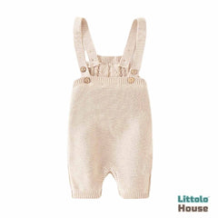 Baby Knit Romper Outfit O041 | 1Y | Beige