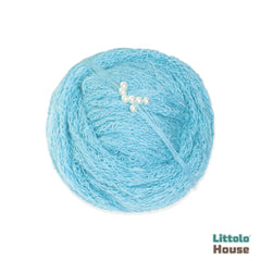 Baby Knitted Wrap with Hairband SR082 | NB | Aqua Blue