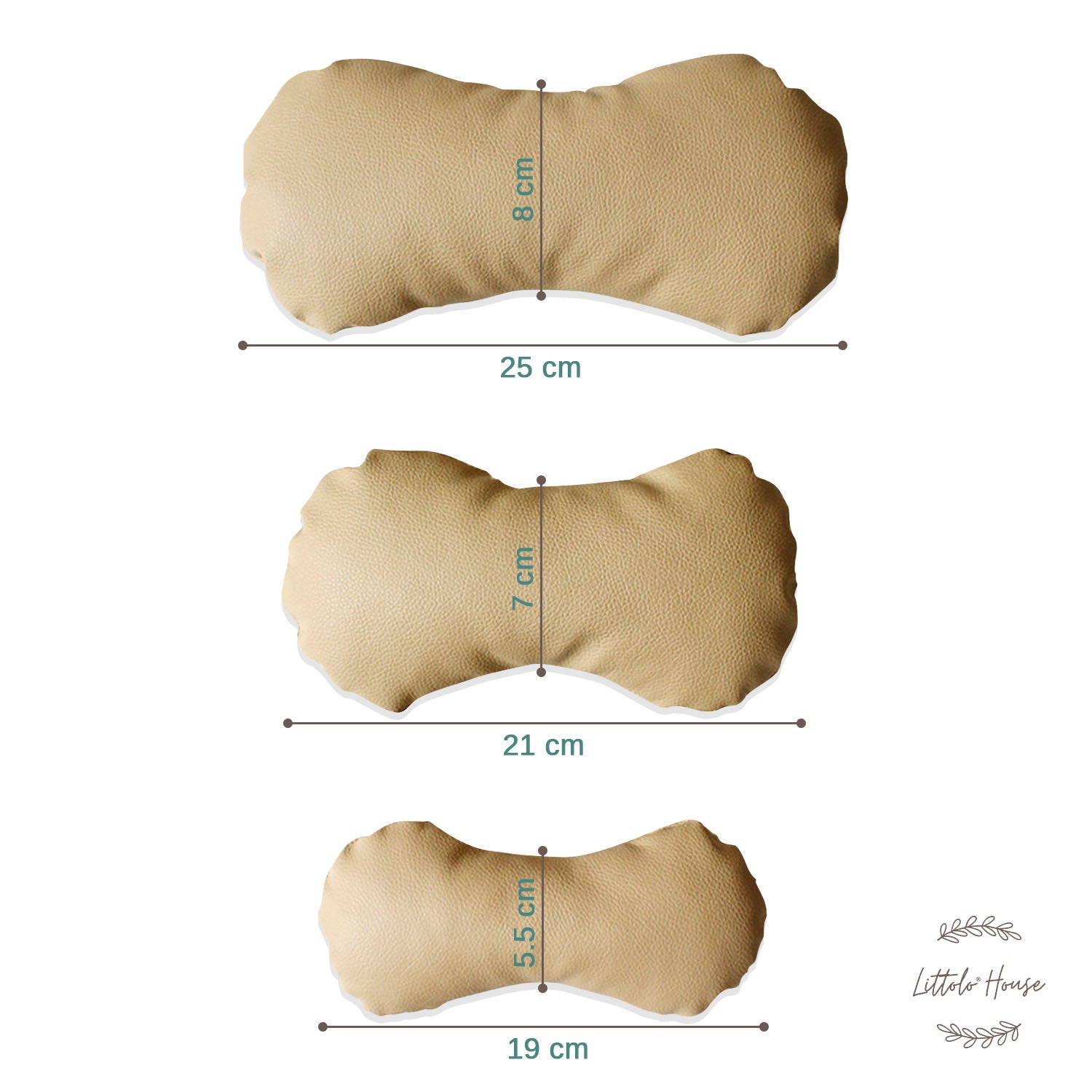 Baby Posing Pillow P6 Set of 3 | NB | Light Brown