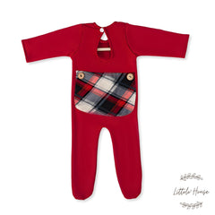 Baby Romper with Sleep Hat O108 | 3M | Red