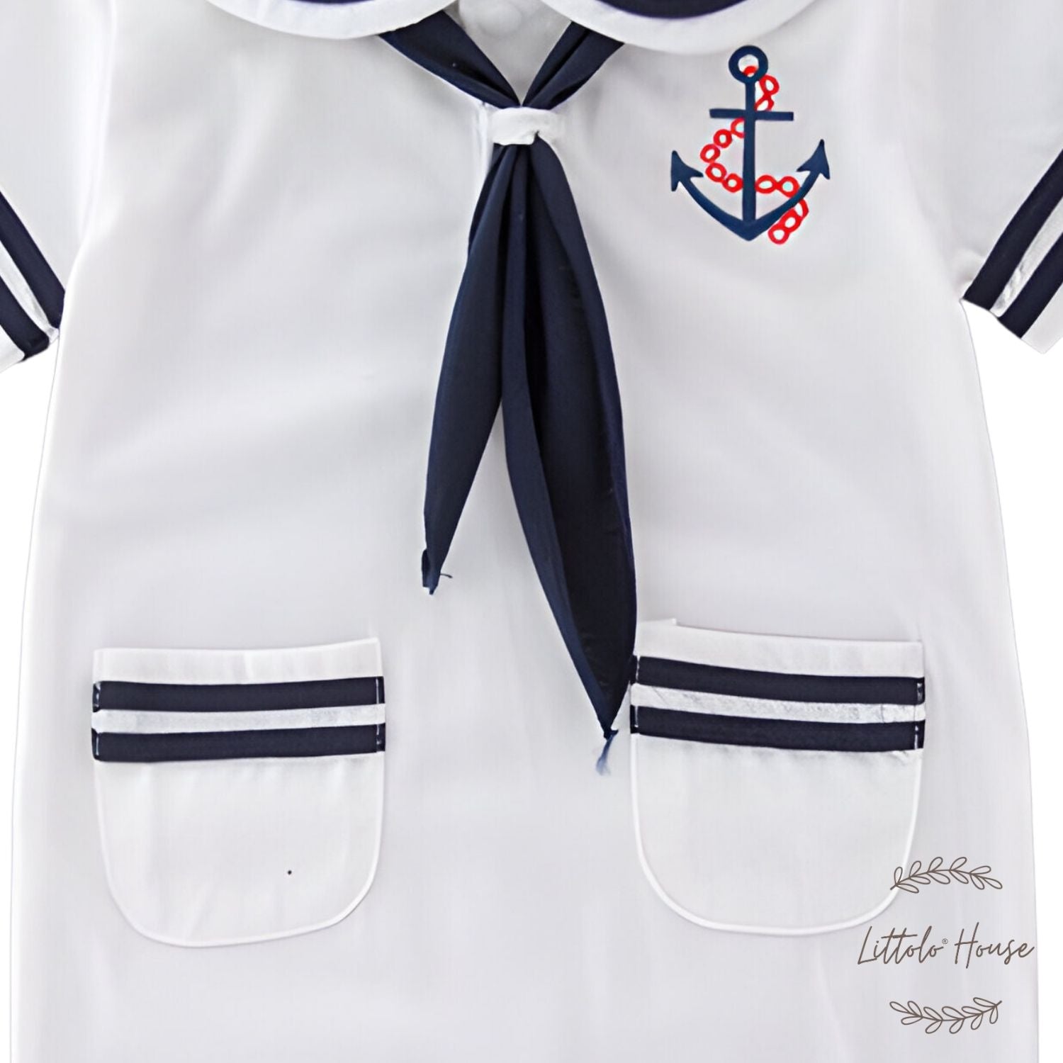 Baby Sailor Costume O039 | 6M | White