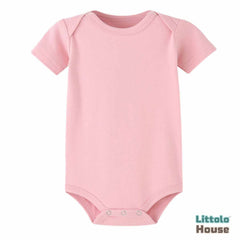 Baby Short Sleeves Bodysuit O097 | 3M | Flesh Pink