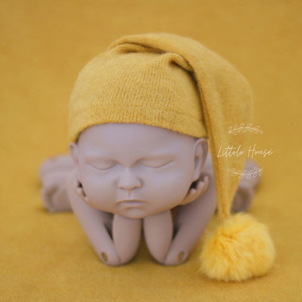 Baby Sleeping Hat | 3M | Mustard