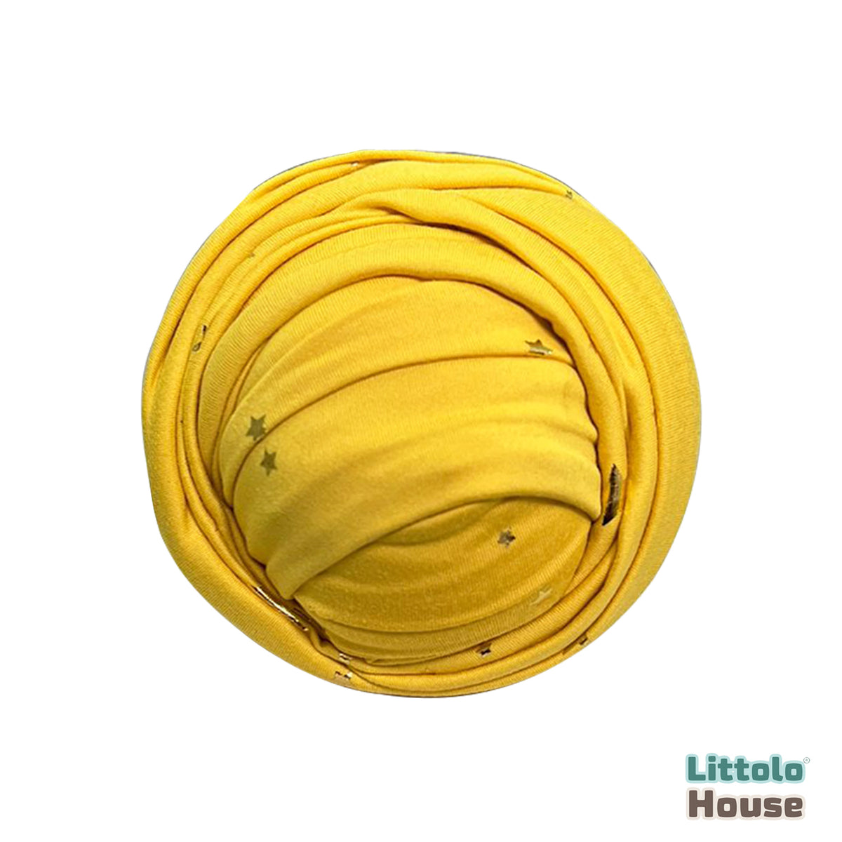 Baby Starry Jersey Velvet Wrap W034 | Yellow