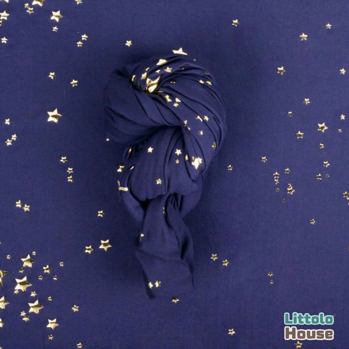 Baby Starry Wrap with Layer SR074 | Set of 2 | NB | Navy Blue