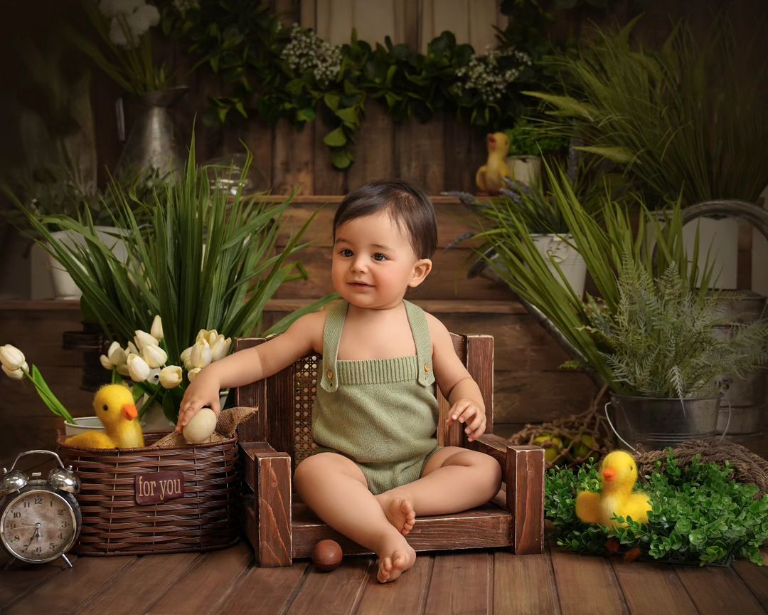 Baby Strapped Romper O042 | 6M | Pistachio