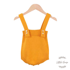 Baby Strapped Romper Outfit O042 | 1Y | Yellow