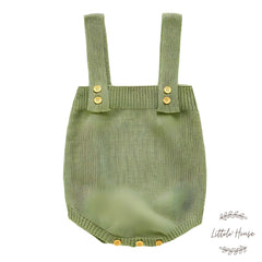 Baby Strapped Romper O042 | 6M | Pistachio