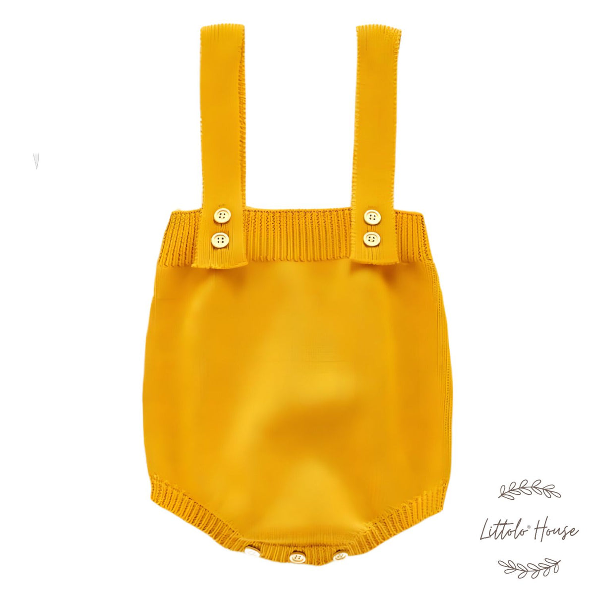 Baby Strapped Romper O042 | 6M | Yellow