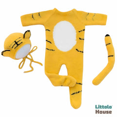 Baby Tiger Costume With Bonnet & Tail O120 | 6M | Yellow