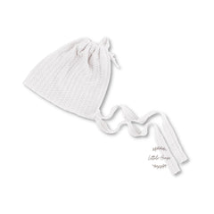 Baby Waffle Beanie Cap B016 | NB | White