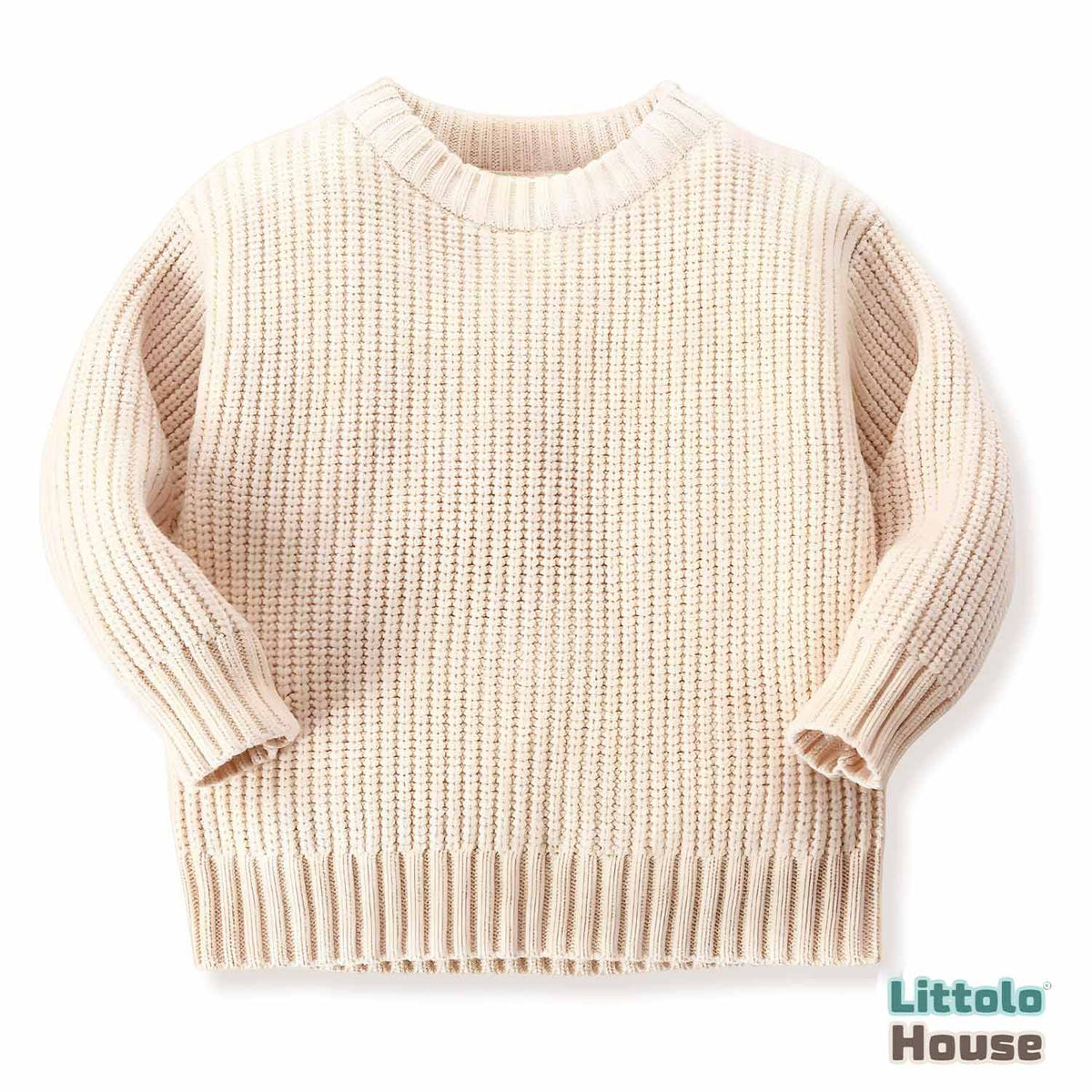 Baby Woolen Sweatshirt O129 | 1Y | Beige