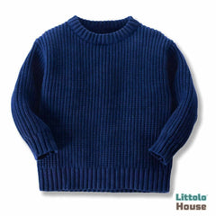 Baby Woolen Sweatshirt O129 | 1Y | Navy Blue