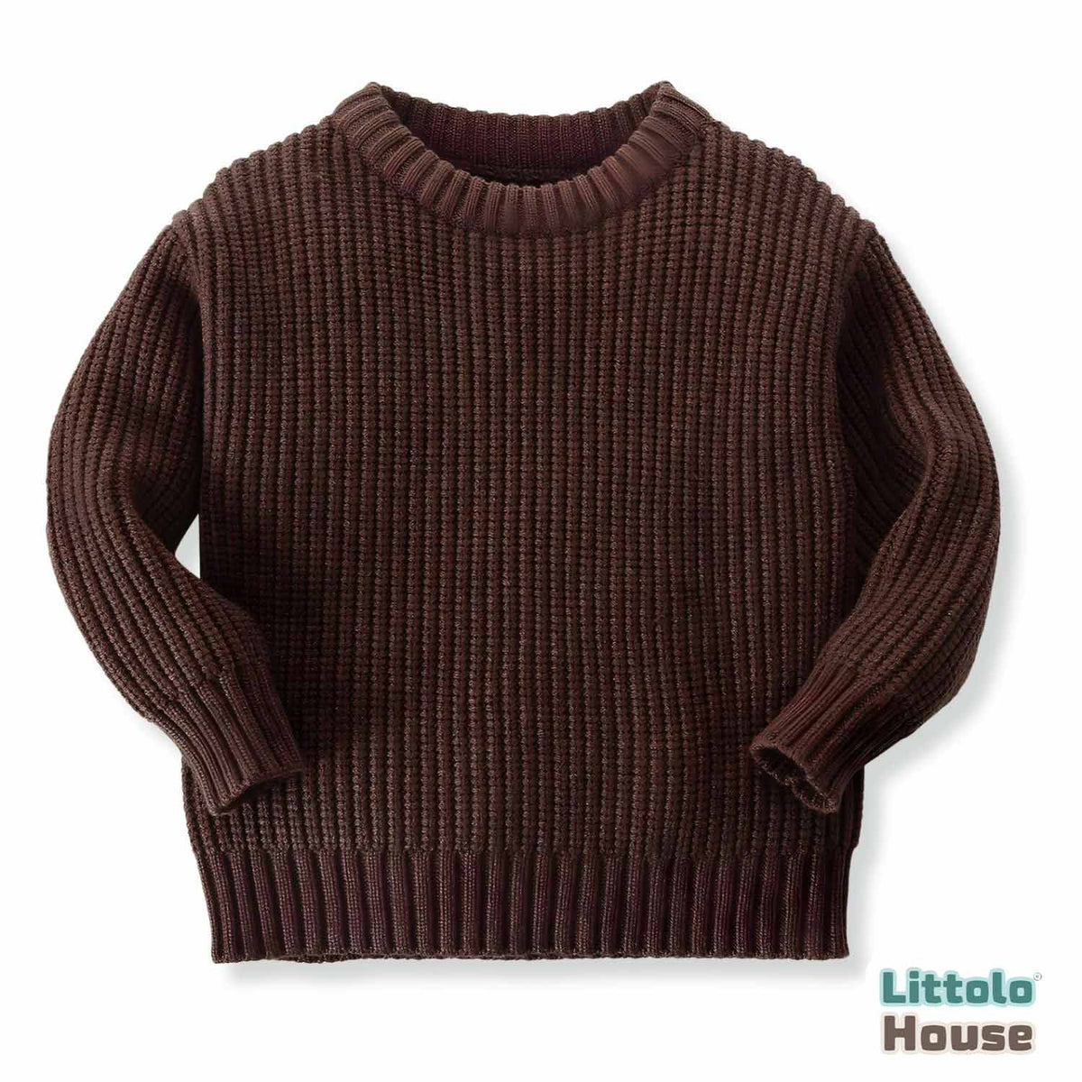 Baby Woolen Sweatshirt O129 | 6M | Brown