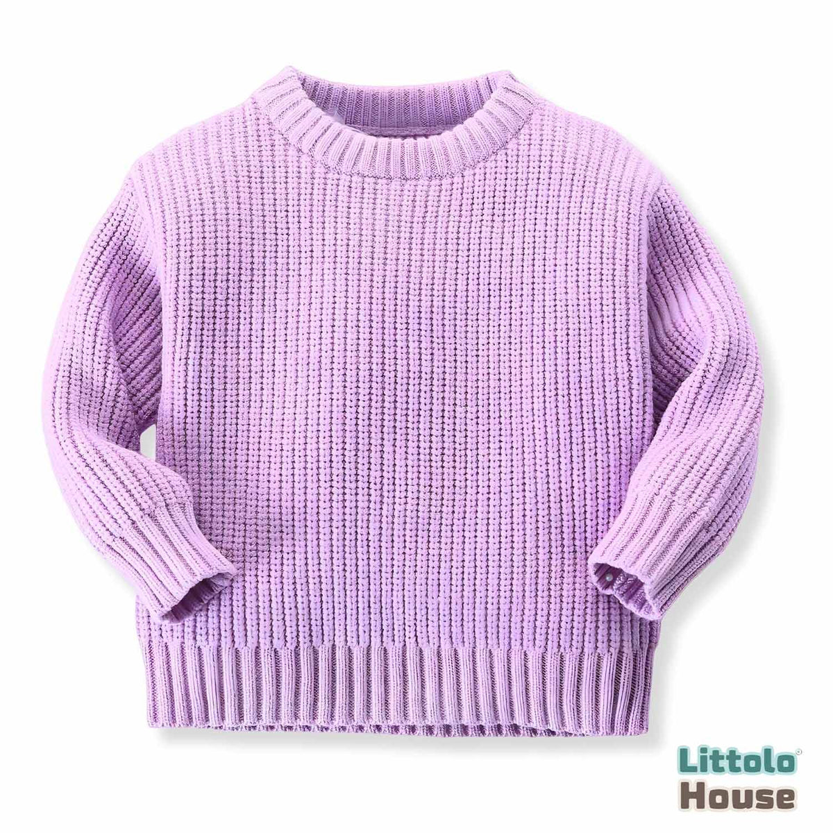 Baby Woolen Sweatshirt O129 | 6M | Lavender