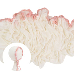 Baby Knitted Wrap with Knitted Bonnet Set of 2 SR083 | NB | White