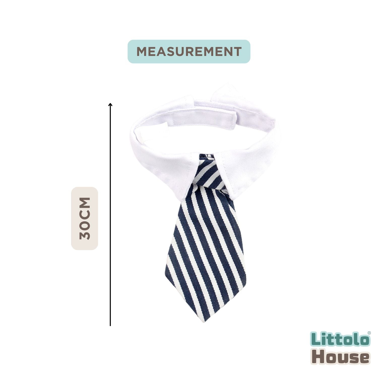 Baby Tie Collar Outfit O083 | NB | Black White