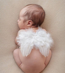 Baby Angel Feather Wings | NB | White-31773