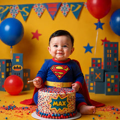 Baby Boy Superhero Costume Outfit O052 | Blue