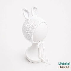 Baby Cute Bunny Bonnet B010 | NB | White