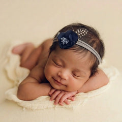 Baby Girl Flower Hairband H015 | 1Y | Navy Blue