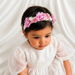 Baby Girl Flower Hairband H027 | 1Y | Pink