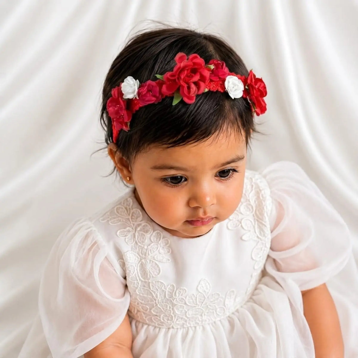 Baby Girl Flower Hairband H027 | 1Y | Red