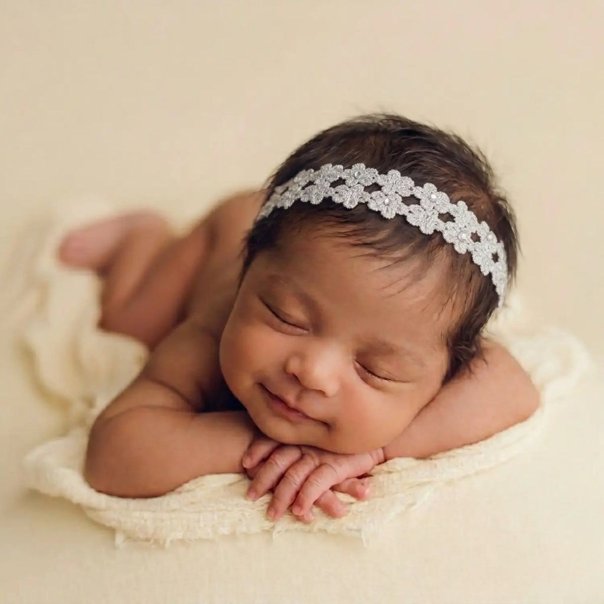 Baby Girl Flower Hairband H044 | 1Y | Silver