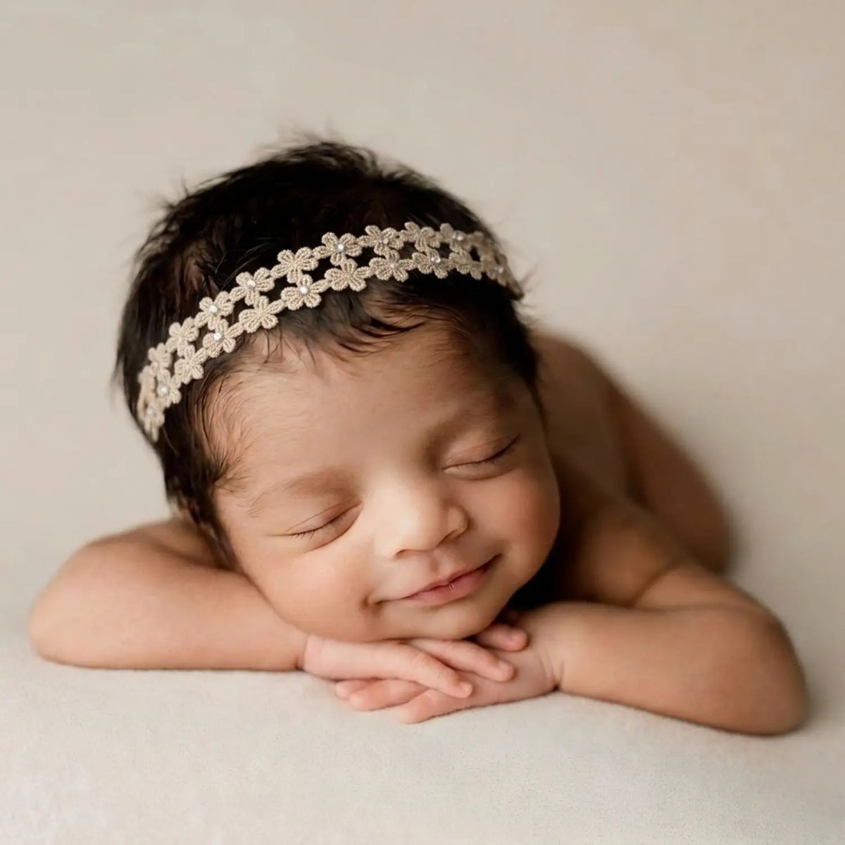 Baby Girl Flower Hairband H045 | 1Y | Golden